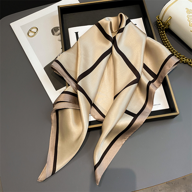 100% Real Silk Scarf New 70CM  – Scarf Silk Square recenzja i cena