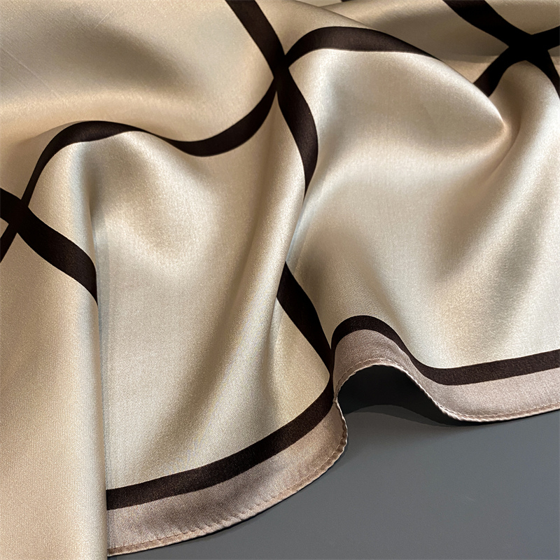 100% Real Silk Scarf New 70CM  – Scarf Silk Square recenzja i cena