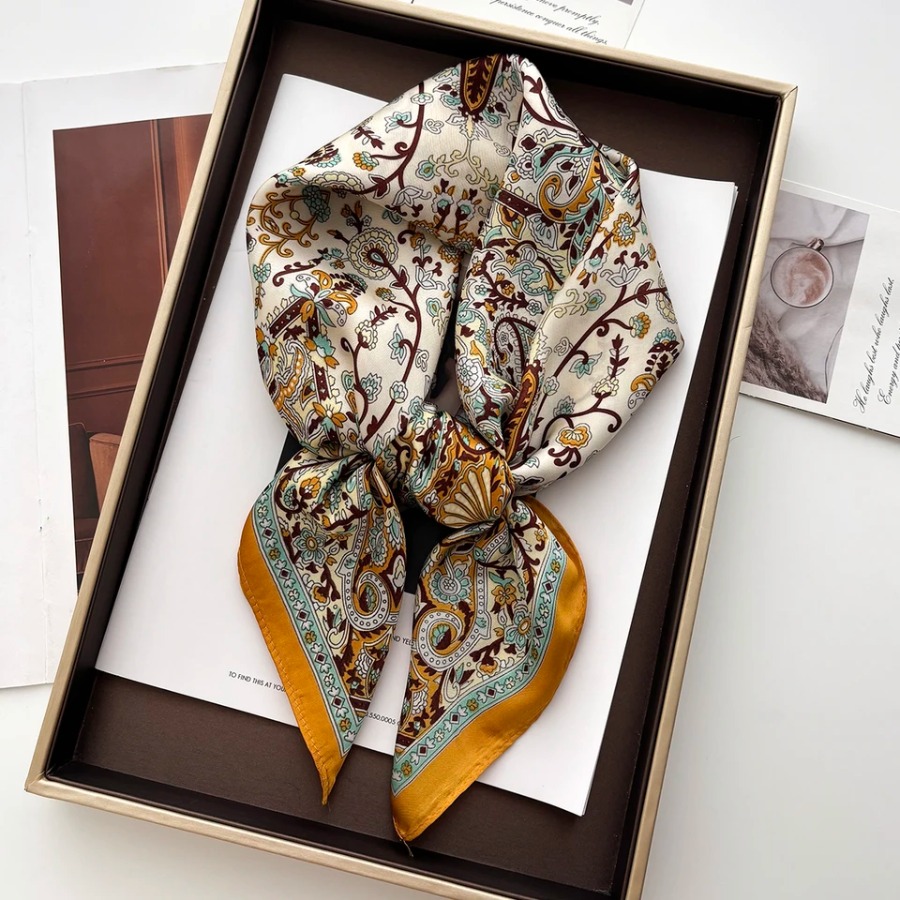 2025 Silk Shawl Square Scarf F – Bandana Cotton recenzja i cena